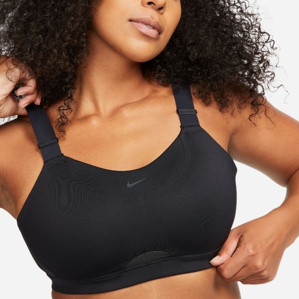 Sz 3X Black Nike Dri-Fit Alpha High Support Bra Compressive Feel